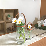 「専用工具なしでOKなレザークラフト~ハンドル付きフラワーベース~」 by norikoko310さん