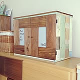 壁紙+扉でアンティーク調の木箱にチェンジ!yukapoさんのカラーボックスリメイク