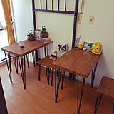 省スペースでコンパクトなダイニングに♪小さめテーブルのあるお部屋