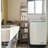 洗濯機周りをすっきり片付ける♪IKEAのランドリー収納を使った実例6選