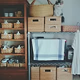 お部屋をセンスアップ☆ニトリと無印良品のラタン収納