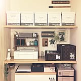 クリエイティブな収納!セリアの収納ボックスを使って