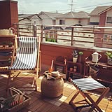 バルコニーを楽しむ!無印良品とニトリでおうちカフェ