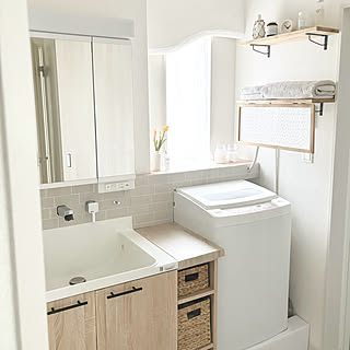 DIYでお気に入り空間に！洗面所をアップグレードするアイディア集