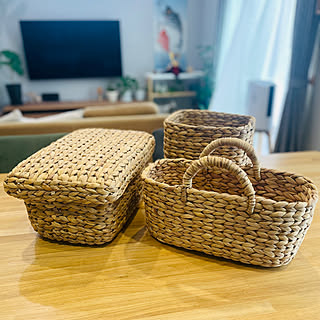 【使い方のコツ】ナチュラルさが魅力！無印良品のウォーターヒヤシンスバスケットの活用法 by kurinokiさん