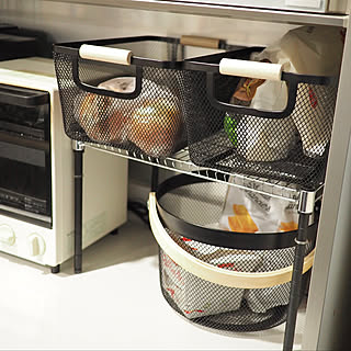 雰囲気のいい収納がさっと叶う♡お部屋に似合うダイソーのカゴ・バスケット