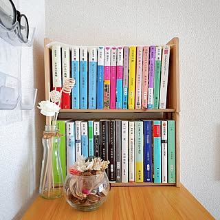 「ブックエンドが大変身！文庫本にぴったりのミニシェルフ」 by 38さん