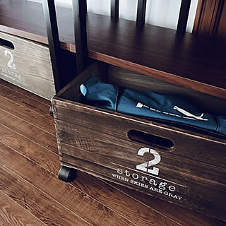 「ほんのひと手間で使いやすさをUPさせる、収納木箱アレンジ術」 by Romeさん