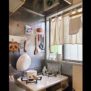 「24.5m2。築古の雰囲気も楽しむ！好きとパンダを詰め込んだ充実1Kのつくり方」 by akoさん