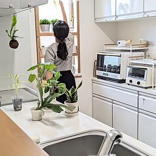 「真っ白×ちょっとナチュラルな、優しいキッチンのつくり方」 by PEROさん