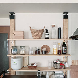 収納力アップもイメチェンも♪私好みのキッチンを叶えるDIYアイデア集