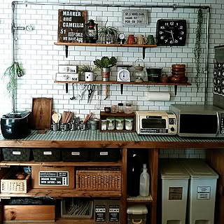 キッチンカウンターをもっと使いこなす♪DIY&アレンジ法