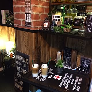 お洒落でかっこいい!男前なカフェ風インテリアのお部屋