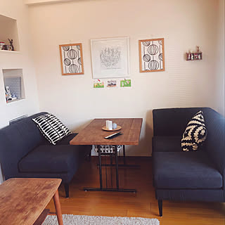 スペース確保にカフェ気分☆あこがれのダイニングソファ