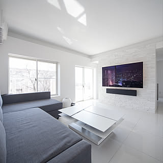 気持ちも明るくなってくるようなお部屋に♪モダンなホワイトインテリア