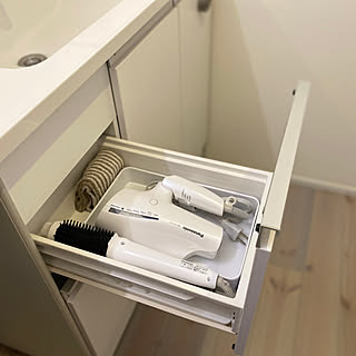 こんな方法があったんだ!ドライヤーの便利な収納実例