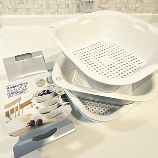 【使い方のコツ】調理や収納のプチストレス解消!積み重ねて使える「ニトリのザルバットセット」の使い方 by yunyumさん