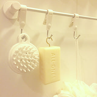 衛生面も使い勝手もばっちり☆吊るす収納でお風呂はもっと快適に