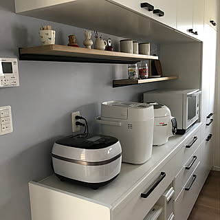 炊飯器やレンジはどこに置く?キッチン家電の置き方実例