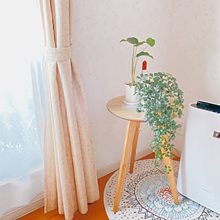 使いやすくて、くつろぎ感たっぷり♪不二貿易の円形サイドテーブルTeto