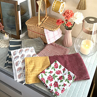 【RoomClipが選んだ厳選3選】「キッチンクロス」がテーマの素敵な投稿実例