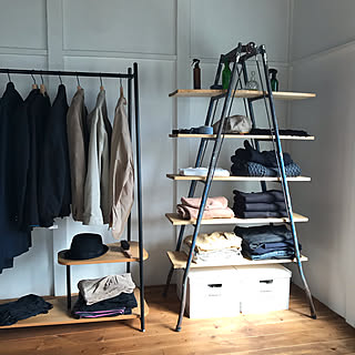 ディスプレイ収納にぴったり☆ラダーシェルフのあるお部屋