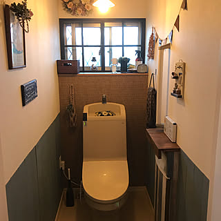 ナチュラルが心地よい空間☆トイレインテリアにくつろぎを