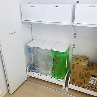 【RoomClipショッピングで買える！】シンプル&便利で使いやすい！山崎実業「分別ゴミ袋ホルダー」活用実例4選