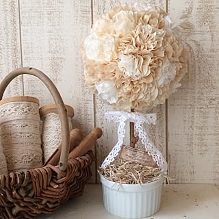ほわほわのお花で飾り付け♡簡単使えるフラワーペーパー