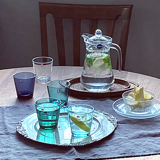 涼しげなたたずまいが夏にぴったり☆ガラスの器や食器を使った実例