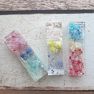 爽やかで透明感のあるお部屋に♡飾りたくなるUVレジンの作品集