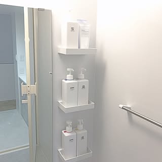 清潔感アップ!バスルームと洗面所は無印良品でシンプルに