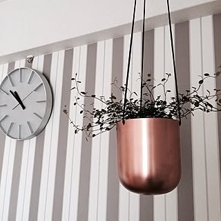 コッパーカラーでシンプルインテリアにアクセントを