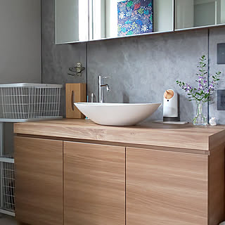 無駄のない洗練された空間に。ミニマルでシンプルな洗面台