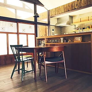 レトロモダンな空間♡古民家カフェ風キッチン・ダイニング