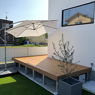 ベランダやお庭を第二のリビングに☆パラソルをプラスして作る快適空間