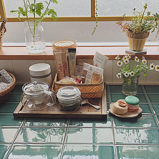 いつでも手軽にカフェタイム♡お茶セットのまとめ方・置き方実例