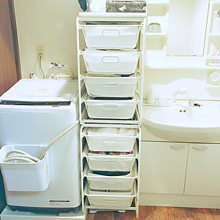 限られたスペースを使いやすくすっきりと仕上げる。脱衣所の賢い整理収納