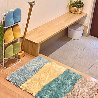 シンプルからポップまで悩める豊富さ！ニトリの玄関マットがある空間10選