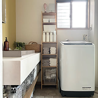 洗濯機周りをすっきり片付ける♪IKEAのランドリー収納を使った実例6選