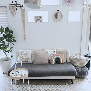 IKEAで作る☆ホワイトアイテムを使ったリビングコーディネート