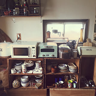 並べて重ねて好きに使える♪「りんご箱」のインテリア活用実例