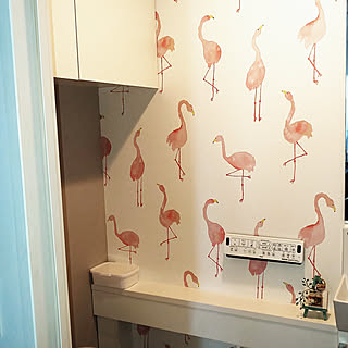 雰囲気をがらりと変える。アクセントクロスを取り入れたお部屋