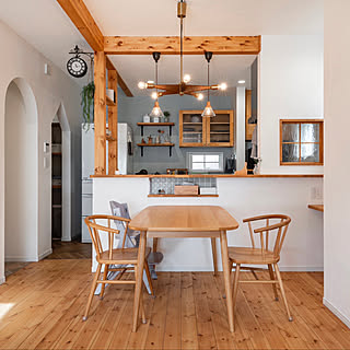 「ハーフ吹抜け×スキップフロアのある、北欧ナチュラルな明るい家」 by Momoさん