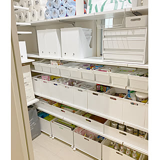 みんなのやり方が見たい！奥行きがあるパントリーや押し入れで収納する工夫