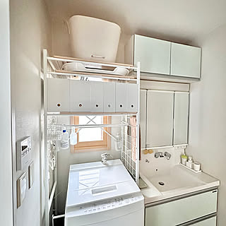 収納力アップで洗面所がすっきり整う！ランドリーラックで空間を有効活用した実例紹介