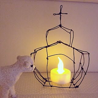 100均LEDキャンドルライトでムードあるお部屋にチェンジ♪