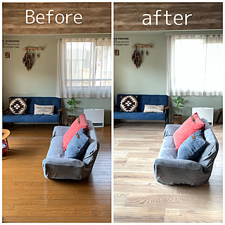 Before&Afterで違いがはっきり☆クッションフロアのDIY実例
