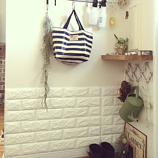 もっと明るくもっと便利に！100均アイテムを取り入れた玄関実例