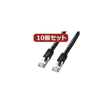 10個セットサンワサプライ PoE CAT6LANケーブル（3m） KB-T6POE-03BKX10